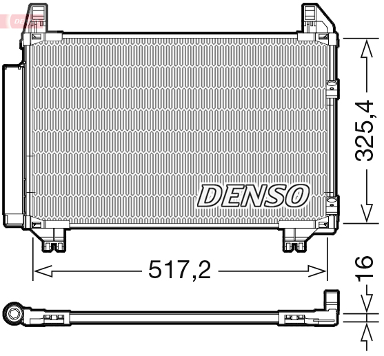 Condensator, climatizare DCN50101 DENSO