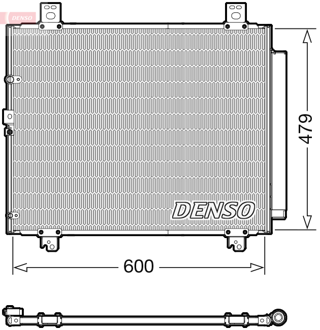 Condensator, climatizare DCN50118 DENSO