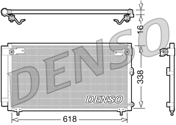 Condensator, climatizare DCN51006 DENSO