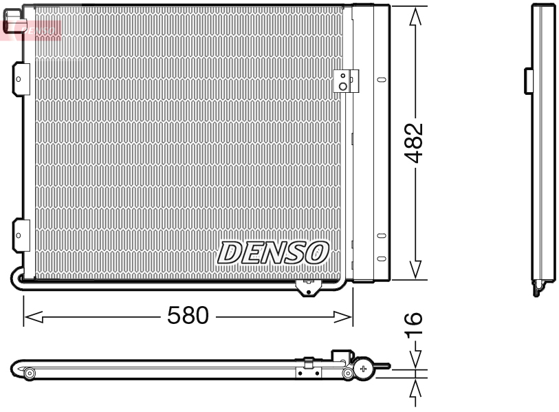 Condensator, climatizare DCN99061 DENSO