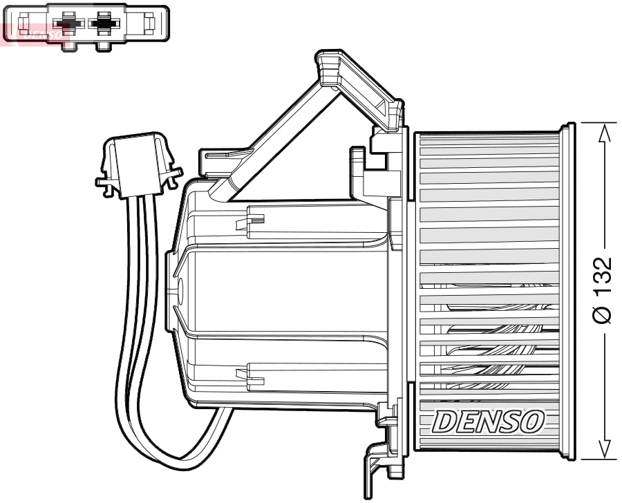 Ventilator, habitaclu DEA02009 DENSO