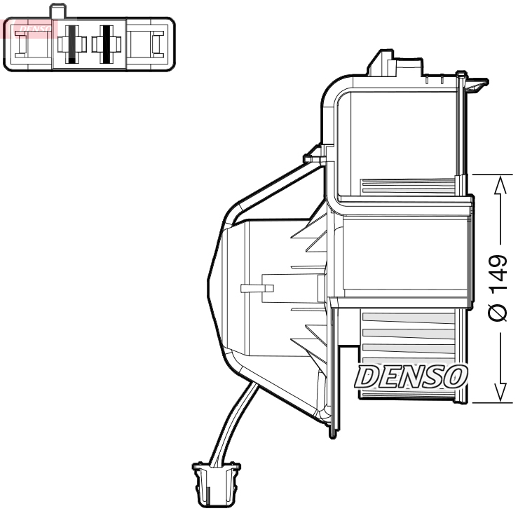 Ventilator, habitaclu DEA05007 DENSO