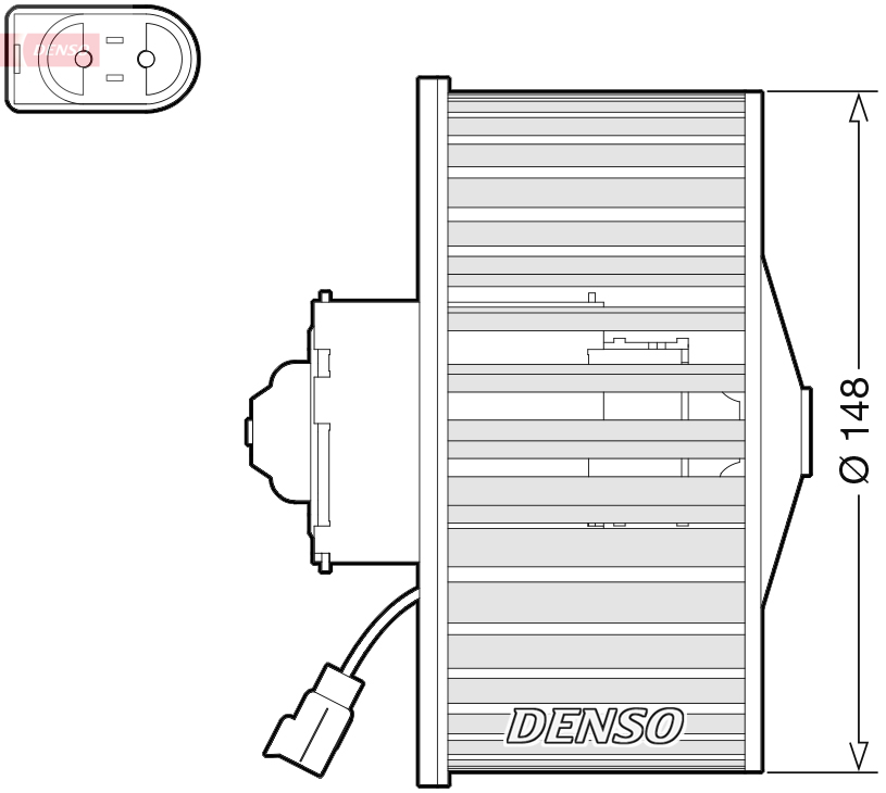 Ventilator, habitaclu DEA10054 DENSO