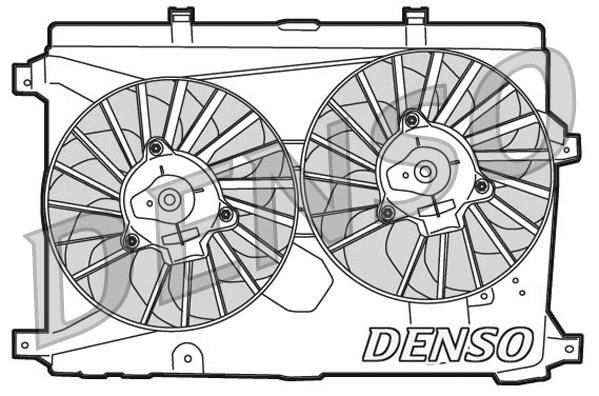 Ventilator, radiator DER01015 DENSO
