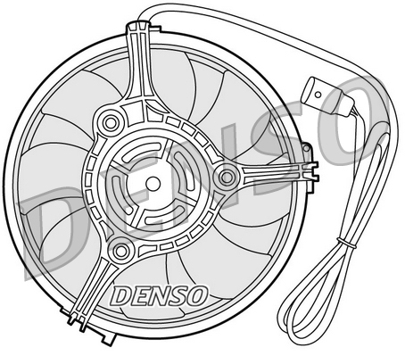 Ventilator, radiator DER02001 DENSO