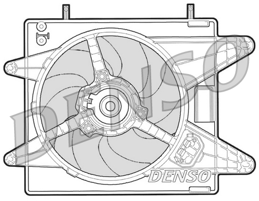 Ventilator, radiator DER09001 DENSO