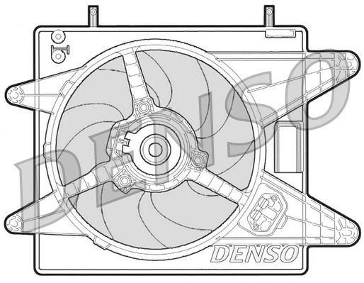 Ventilator, radiator DER09003 DENSO