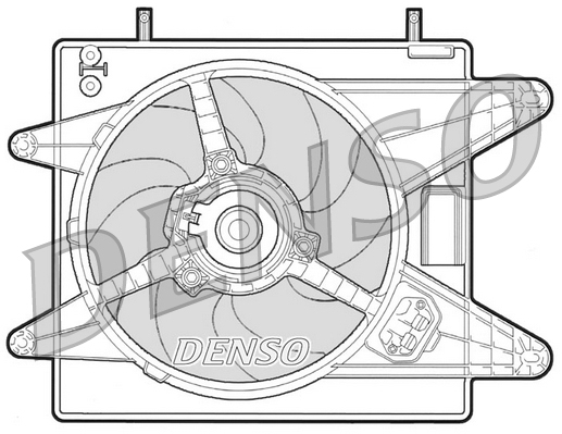Ventilator, radiator DER09008 DENSO