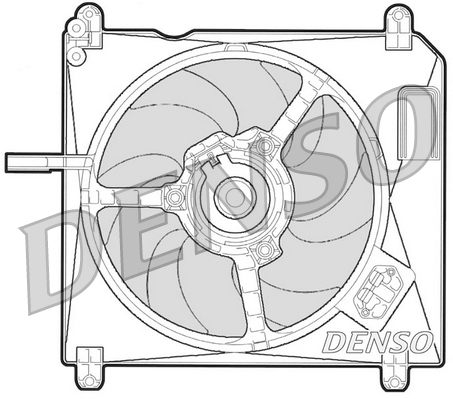 Ventilator, radiator DER09010 DENSO