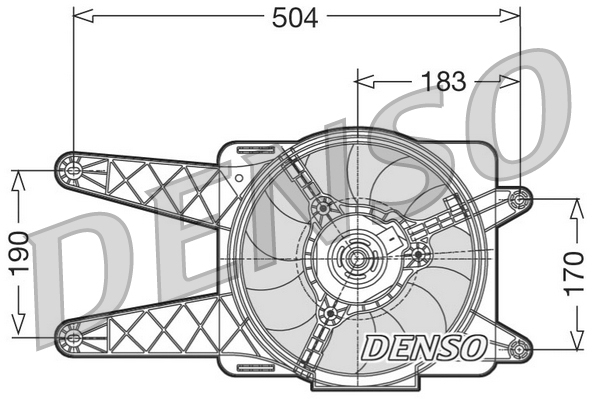Ventilator, radiator DER09016 DENSO