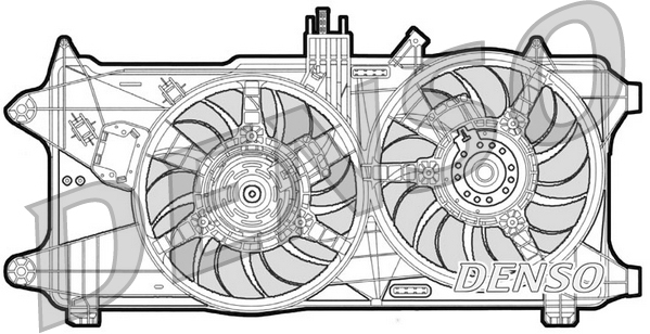 Ventilator, radiator DER09025 DENSO