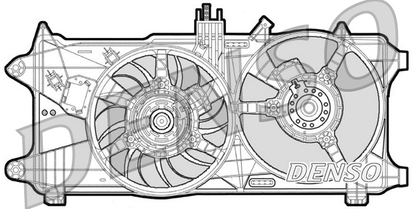 Ventilator, radiator DER09026 DENSO