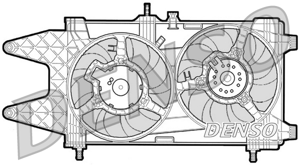 Ventilator, radiator DER09037 DENSO