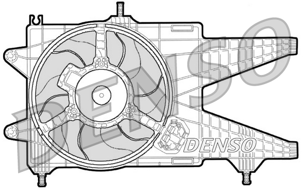 Ventilator, radiator DER09038 DENSO