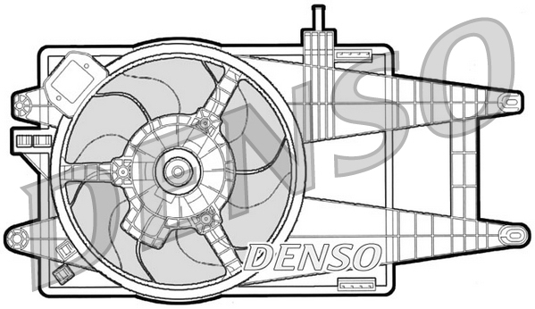 Ventilator, radiator DER09040 DENSO