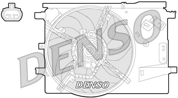 Ventilator, radiator DER09053 DENSO