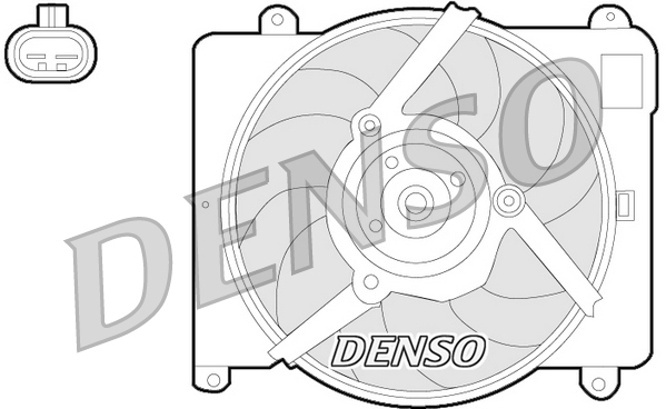 Ventilator, radiator DER09054 DENSO