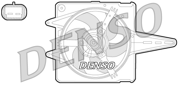 Ventilator, radiator DER09056 DENSO