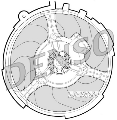 Ventilator, radiator DER09060 DENSO