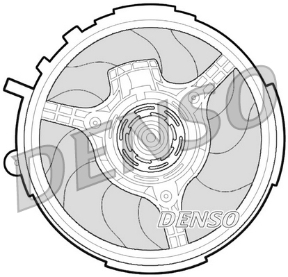 Ventilator, radiator DER09061 DENSO