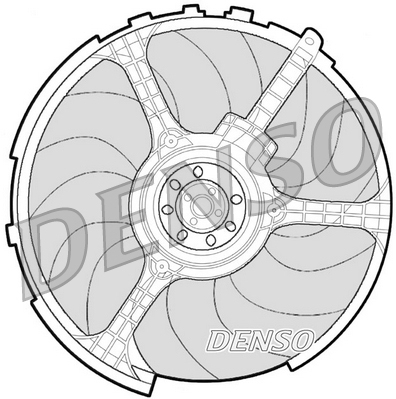Ventilator, radiator DER09063 DENSO