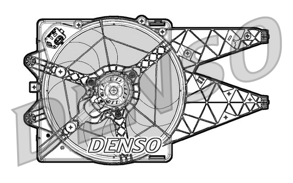 Ventilator, radiator DER09065 DENSO
