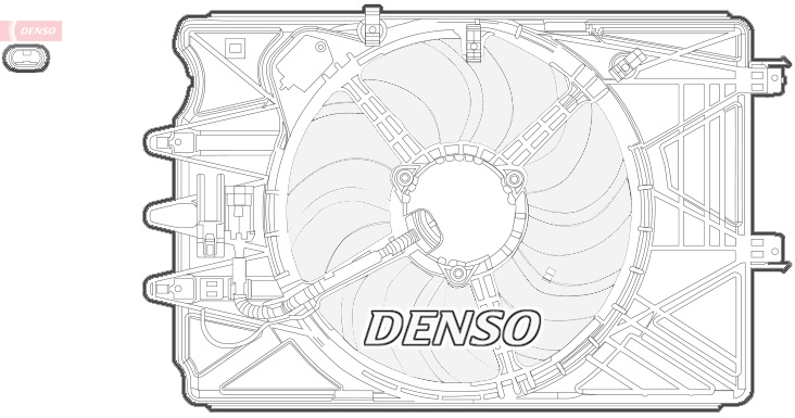 Ventilator, radiator DER09069 DENSO