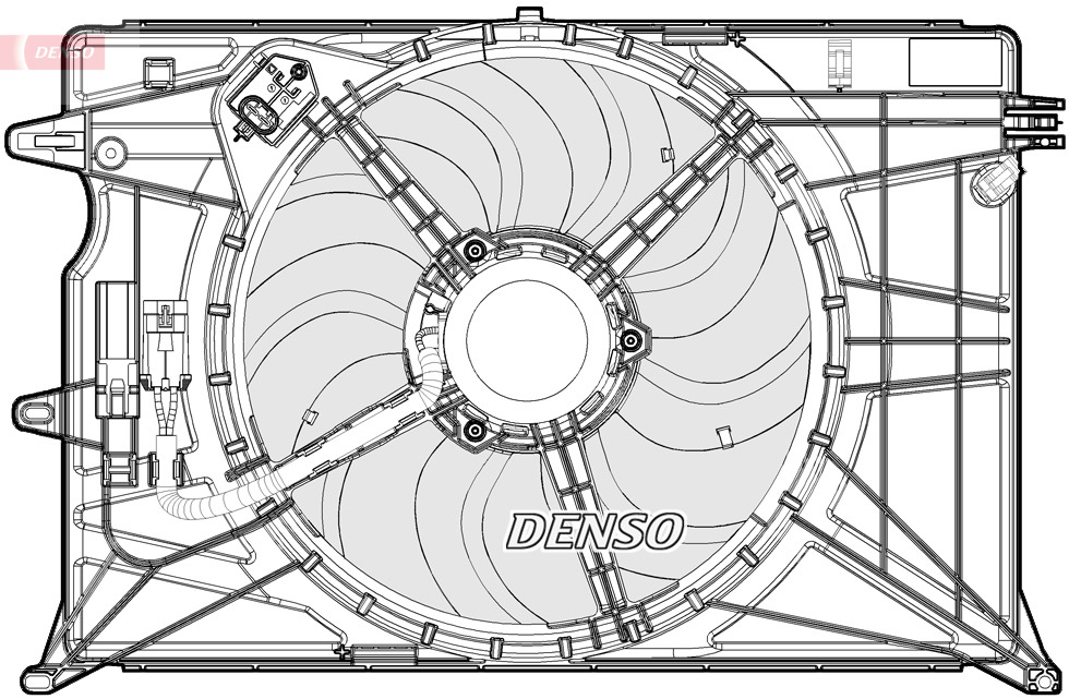Ventilator, radiator DER09074 DENSO