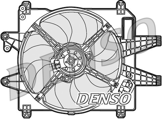 Ventilator, radiator DER09089 DENSO