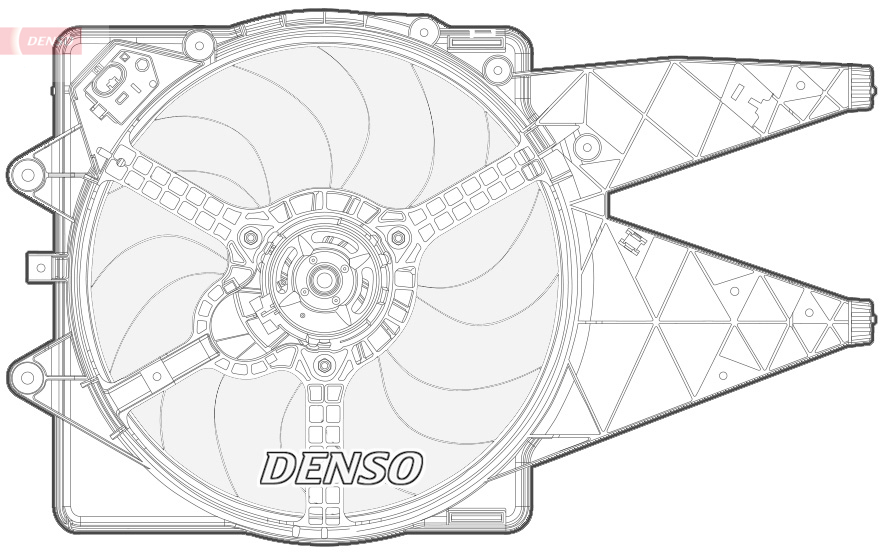 Ventilator, radiator DER09092 DENSO