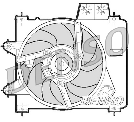 Ventilator, radiator DER09244 DENSO