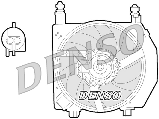 Ventilator, radiator DER10006 DENSO