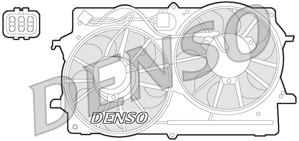 Ventilator, radiator DER10007 DENSO