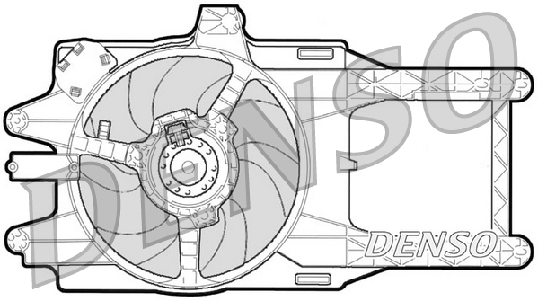 Ventilator, radiator DER13001 DENSO