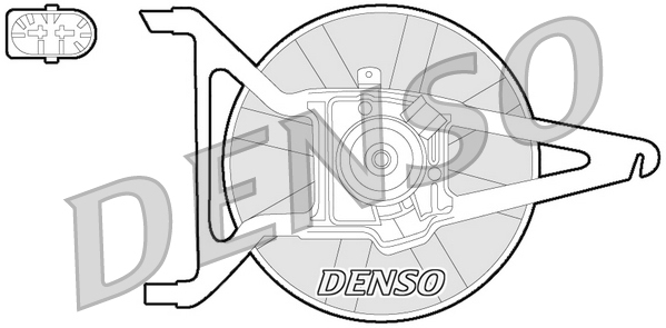 Ventilator, radiator DER21020 DENSO