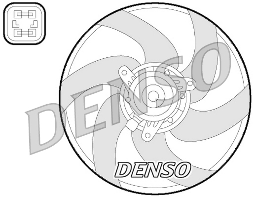 Ventilator, radiator DER21022 DENSO