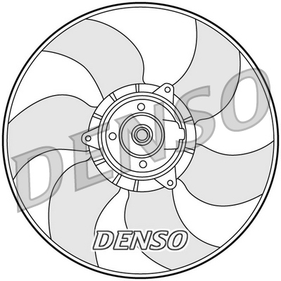 Ventilator, radiator DER23001 DENSO