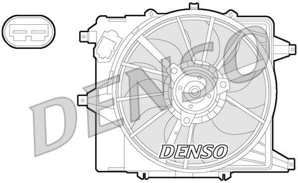 Ventilator, radiator DER23003 DENSO