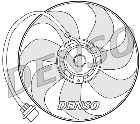 Ventilator, radiator DER32001 DENSO