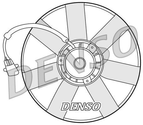 Ventilator, radiator DER32002 DENSO