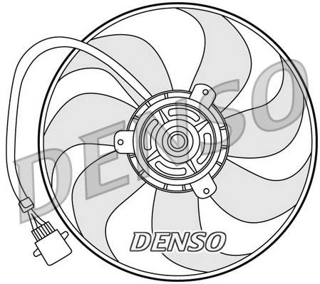 Ventilator, radiator DER32006 DENSO