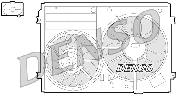 Ventilator, radiator DER32012 DENSO