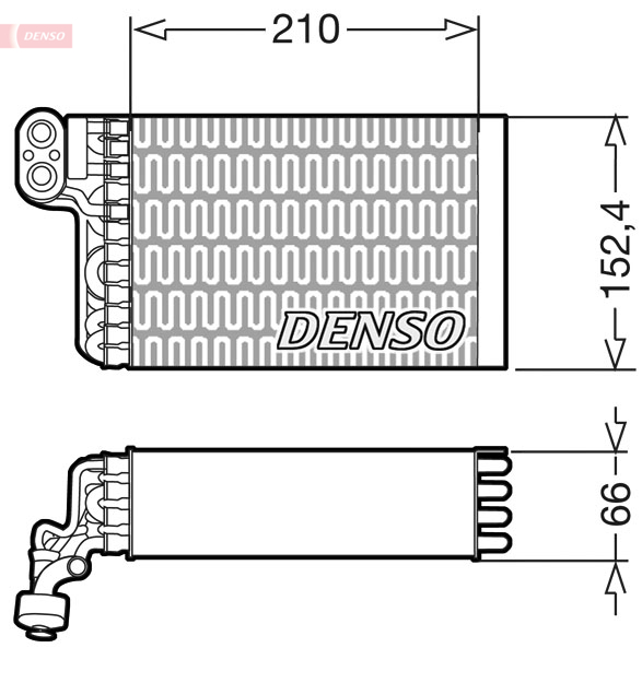 evaporator,aer conditionat DEV09015 DENSO