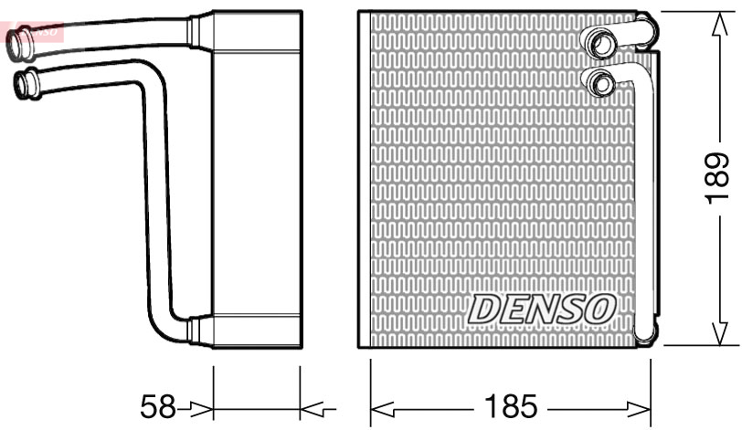 evaporator,aer conditionat DEV09025 DENSO