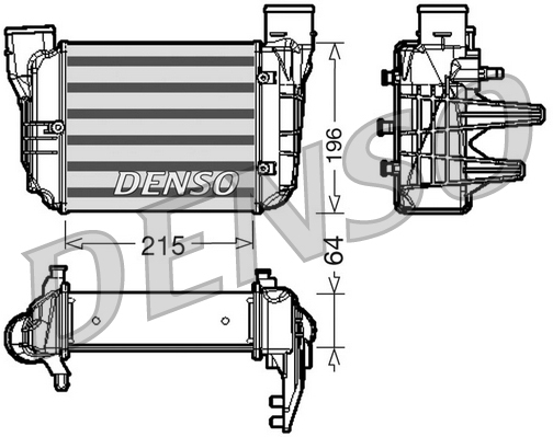 Intercooler, compresor DIT02002 DENSO