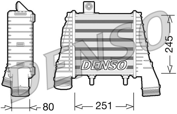 Intercooler, compresor DIT02008 DENSO