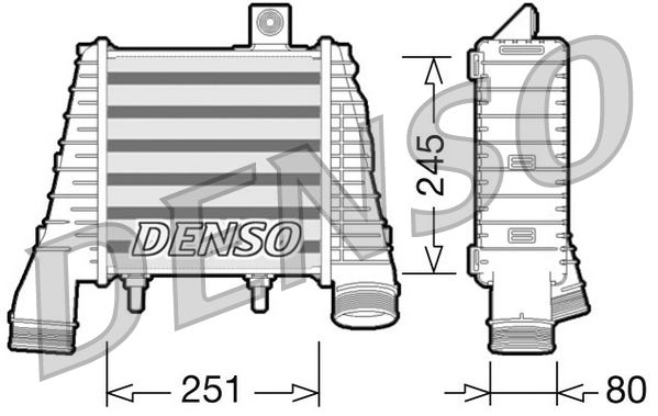 Intercooler, compresor DIT02009 DENSO