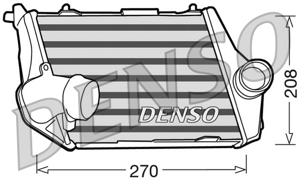Intercooler, compresor DIT02013 DENSO