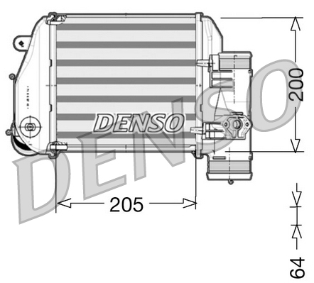 Intercooler, compresor DIT02024 DENSO