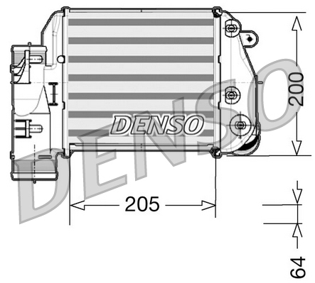 Intercooler, compresor DIT02025 DENSO